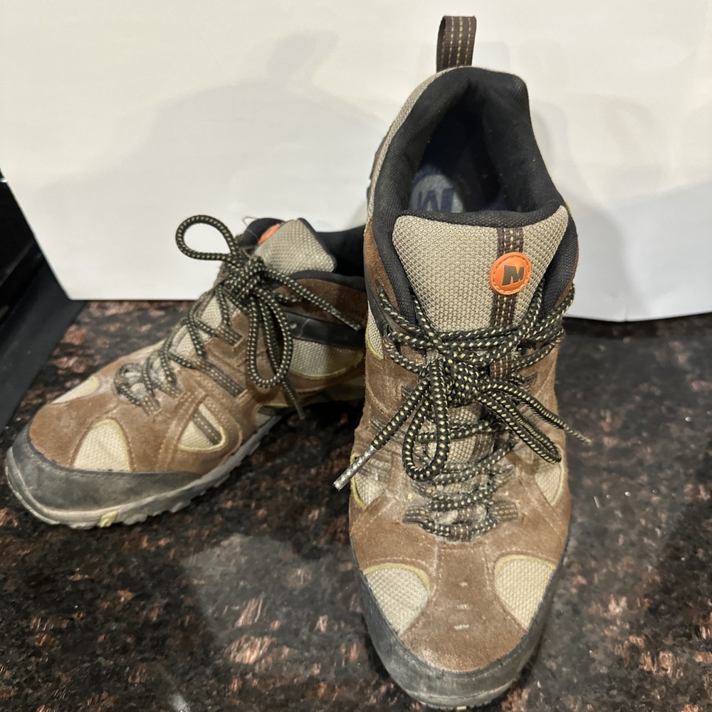 Merrell Yokota Trail Waterproof Dark Earth Mens Hiking Shoes J063016 Size 12